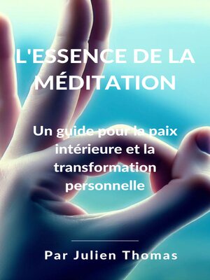 cover image of L'essence de la méditation